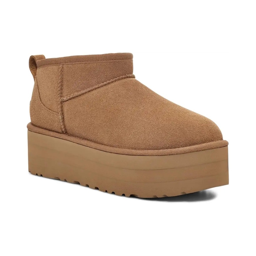 UGG Platform Ankle Bootie in Chestnut Brown - Women
